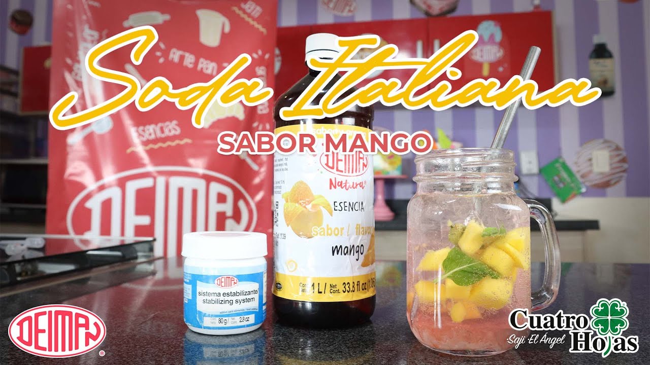Soda Italiana sabor mango con DEIMAN