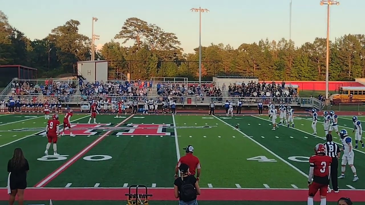 Harmony High School football game. Col Stevens #27