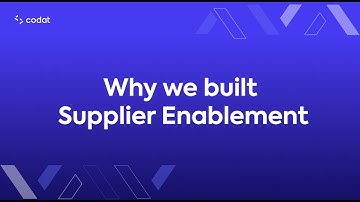 Why we built Supplier Enablement | Codat