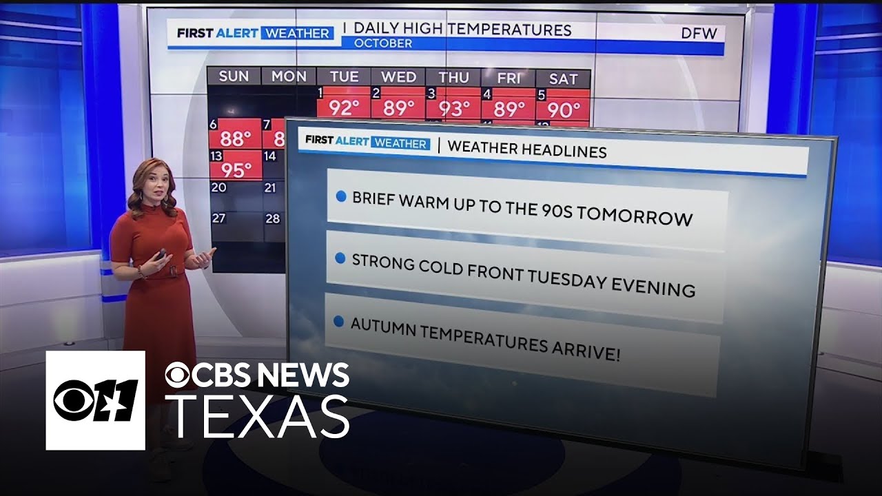 Strong cold front to bring fall temperatures midweek in North Texas ...