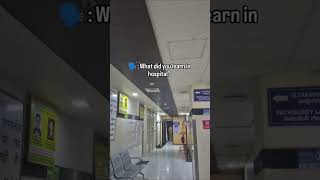 Biggest Life Learnings happens at hospital🏥#trending #viralshorts #hospital #life #doctor #shorts