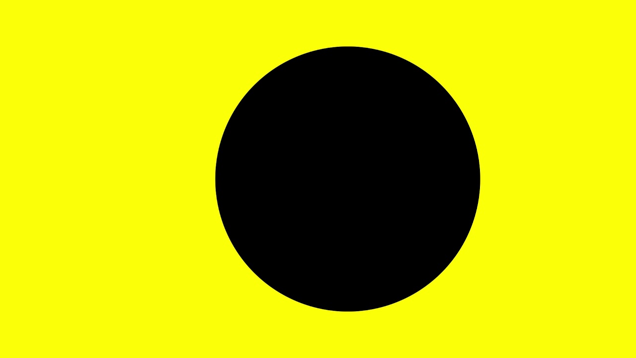 Black Circle Yellow Background Right To Left YouTube