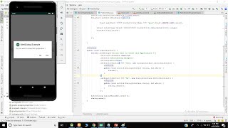 Alertdialog in android studio