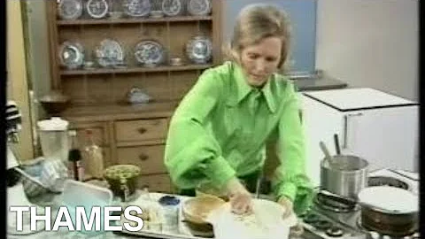 Mary Berry makes home made ice cream | How to make Ice Cream | Good Afternoon |  1973