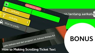 [EPS 2] Tutorial: How To Making Scrolling Ticket Text + Bonus screenshot 4