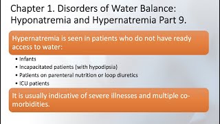 Hypernatremia Part 1. Introduction, causes, and formulas