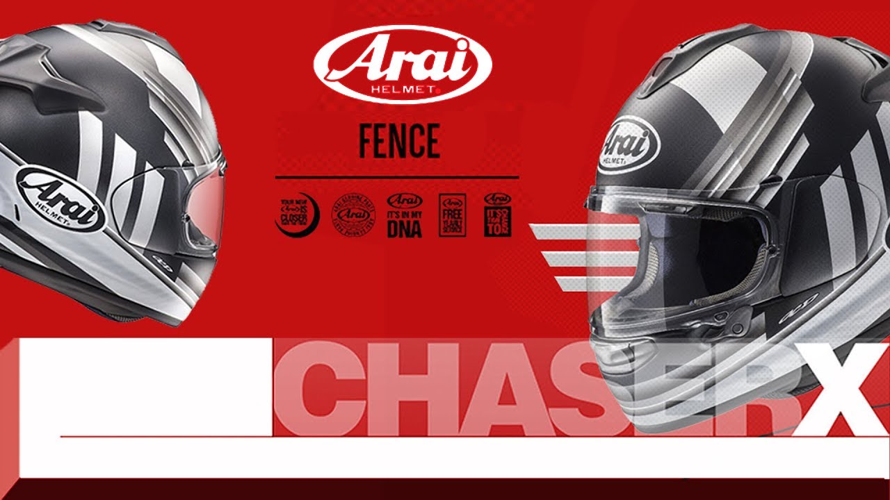 ARAI CHASER-X - FENCE SILVER HELMET 