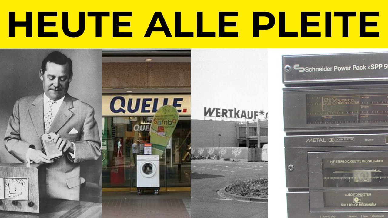 12 Deutsche Elektronikhersteller und Einkaufshallen, die früher WELTKLASSE waren