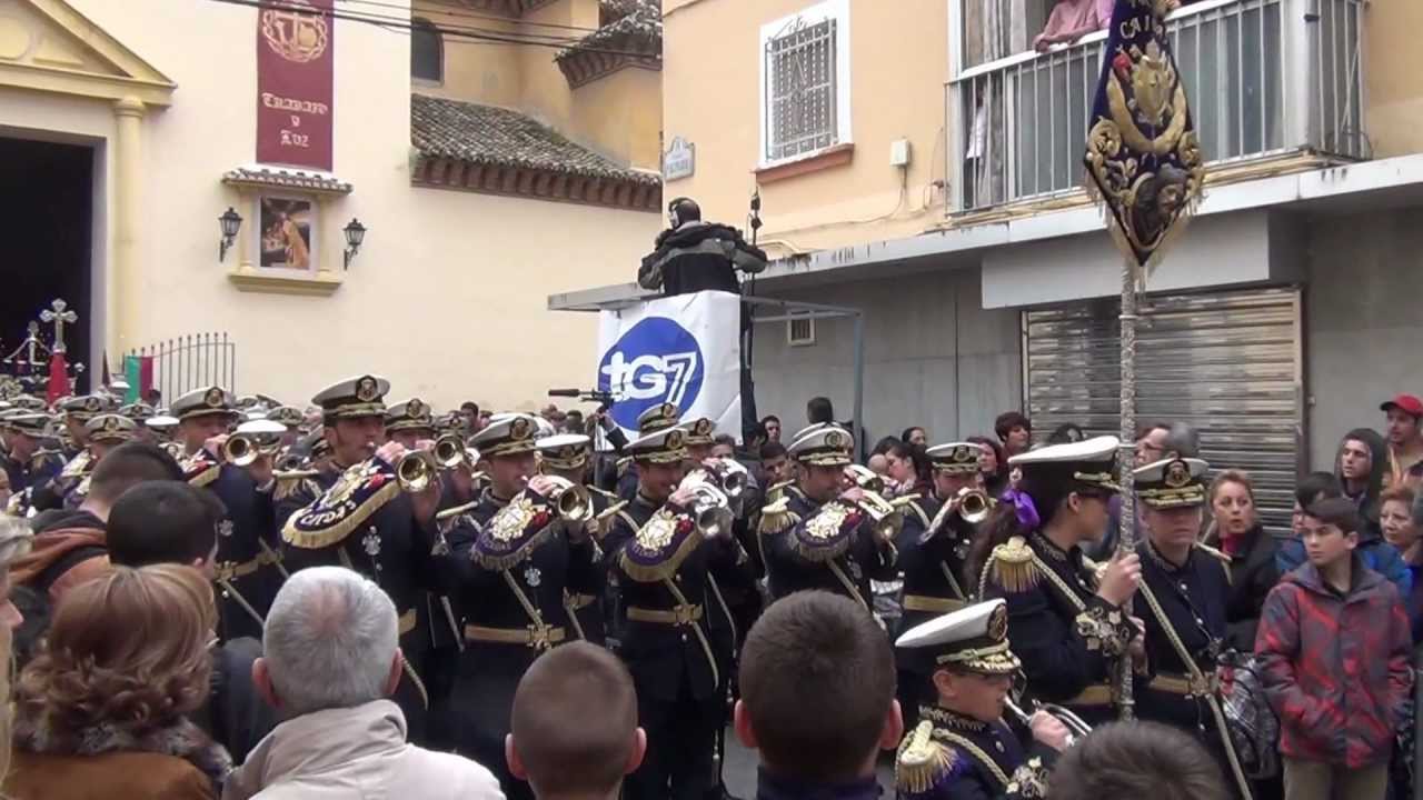 Salida Cristo del Trabajo-Lunes Santo-Granada 2013-Banda de CC.TT. de las Tres Caidas-Granada.