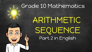 [Math 10] Arithmetic Sequence Part 2 in English
