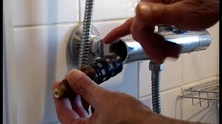 how to disassemble and clean the thermostatic faucet filter (temperature problem)