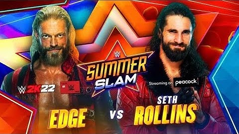 WWE SummerSlam 2021: Edge vs Seth Rollins
