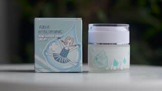 Крем для лица увлажняющий гиалуроновый Elizavecca Aqua Hyaluronic Acid Water Drop Cream - распаковка
