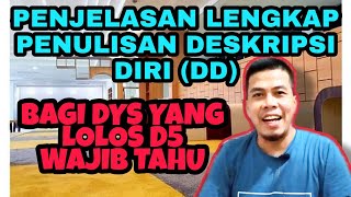 CARA MENULIS DESKRIPSI DIRI (DD) DALAM SERDOS | CALON DOSEN YANG SERTIFIKASI (DYS) WAJIB TAHU