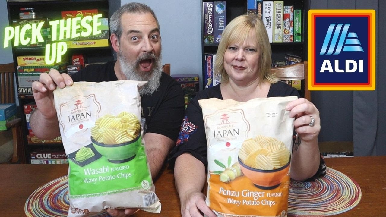 ALDI TASTE OF JAPAN CHIPS REVIEW WASABI AND PONZU GINGER ROOKIE SAYS HELLO YouTube
