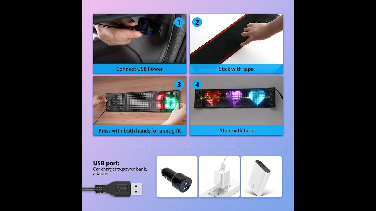 Светодиодная рекламная вывеска 