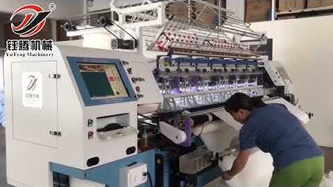High speed computerized lock stitch multi needle quilting machine