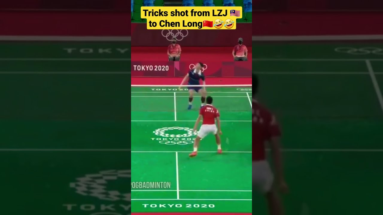 LEE ZII JIA🇲🇾 Tricks Shot to Chen Long🇨🇳🤣🤣🤣 #leeziijia #chenlong # badminton #badmintonmalaysia
