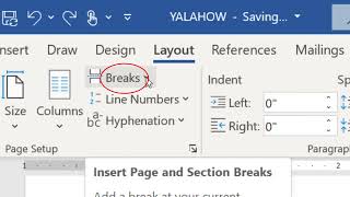 Sida Loo Sameeyo (Page Breaks  oo leh Arabic & Roman Numbers) Word 2021. screenshot 5