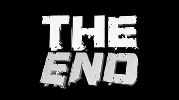 4K Fying Into Screen THE END Animation