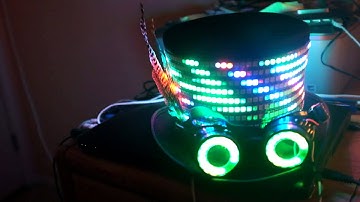 LED Top Hat Uppppgrade : Another snazzy procedural animation and Steampunk goggles!