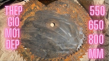 Lưỡi cưa gỗ thép gió nhật đường kính 550 , 650 , 800mm chất thép mới không rỗ mặt