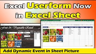 How to Insert Picture in Excel Dynamically with Click Event | Excel vba | Excel Application | vbafun