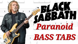 Black Sabbath - Paranoid BASS TABS | Cover | Tutorial | Lesson