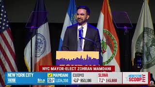 New York City Mayor-Elect Zohran Mamdani delivers victory speech after winning election