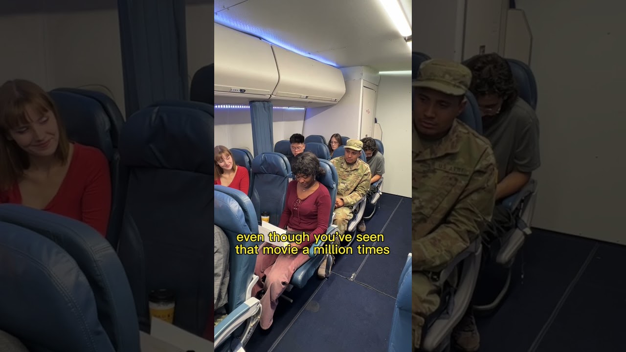 Военный устроил жене в самолете сюрприз всей жизни!