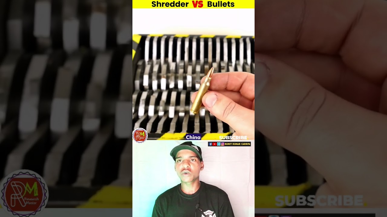 India vs America vs China bullets in shredder machine 🤔 who will win 