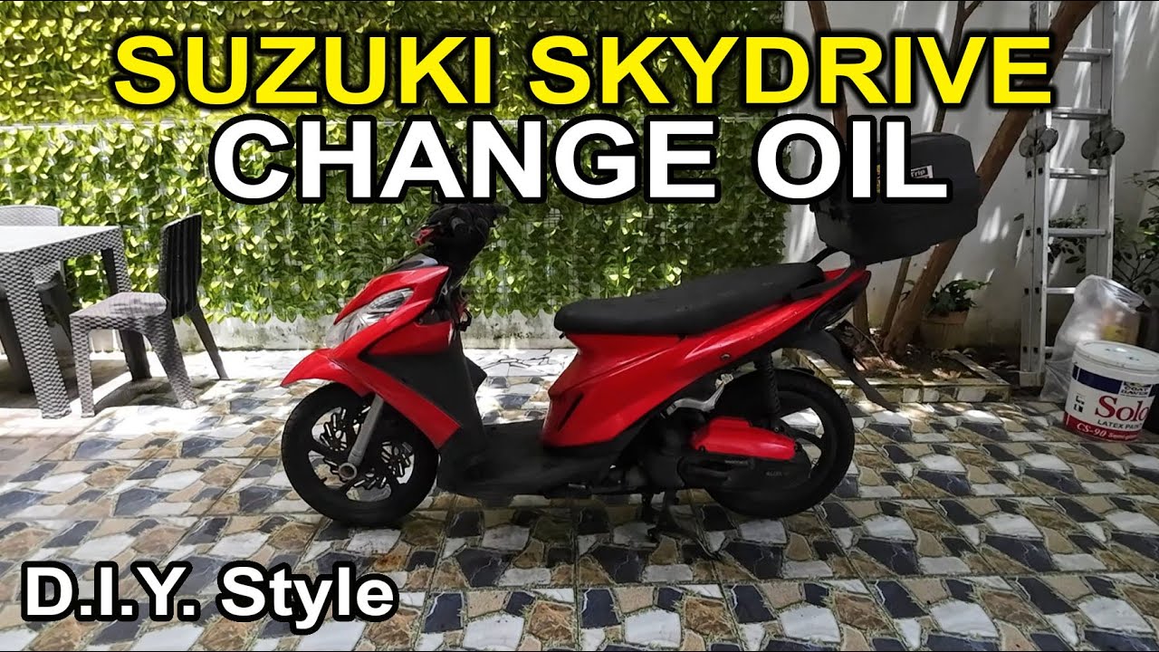 Suzuki Skydrive Change Oil - D.I.Y. Style