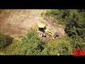 JCB 3CX Leveling Terrain, Drone View, Power Machinery!!!