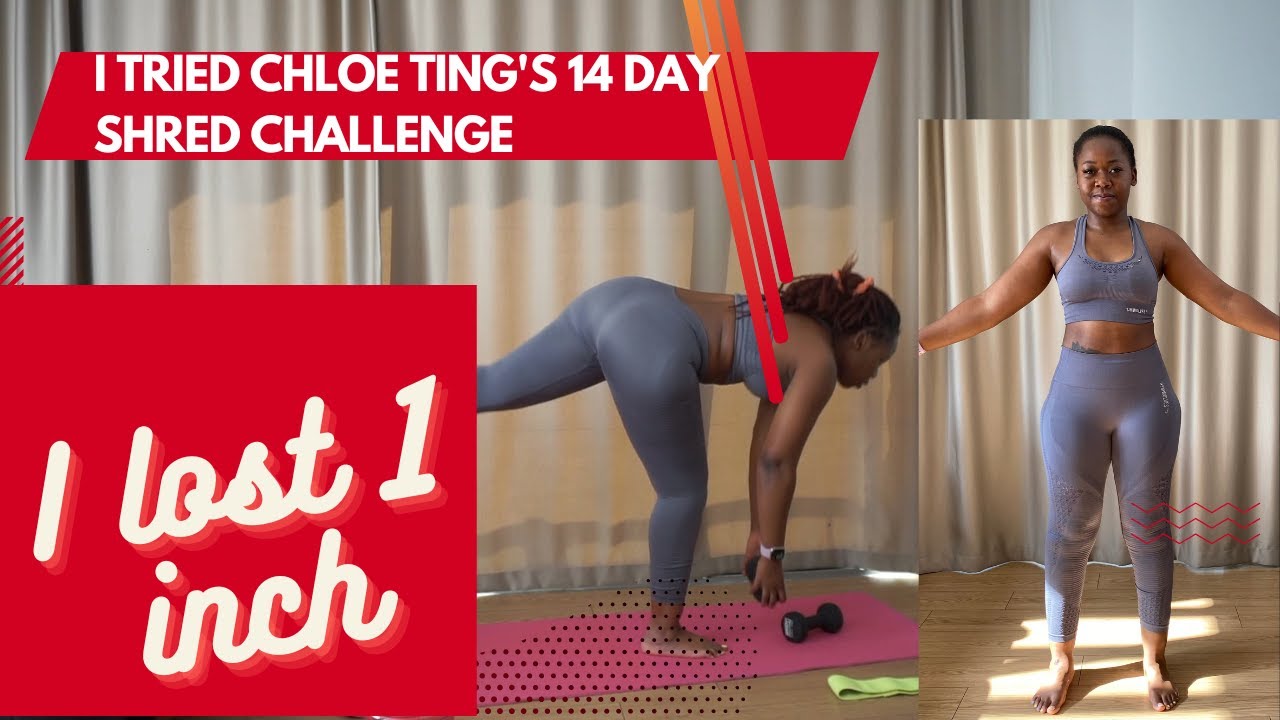I TRIED CHLOE TING'S 14 DAY SHRED CHALLENGE AB ARM AND BOOTY WORKOUT