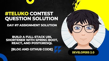 Build a Full-Stack URL Shortener with Spring Boot, React, and PostgreSQL | @Telusko