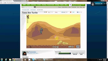 lets play random flash game- toss the turtle