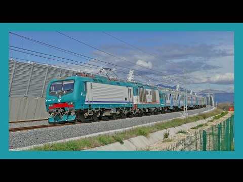 Video UN INVIO DEMOLENDO DI MEZZI DIESEL attraversa la NUOVA LINEA AC Napoli/Bari.