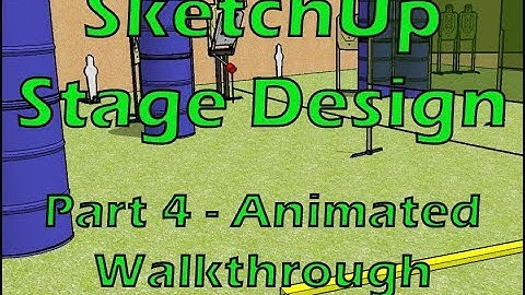 USPSA Stage Design with SketchUp | Part 4 - Animated Walkthrough