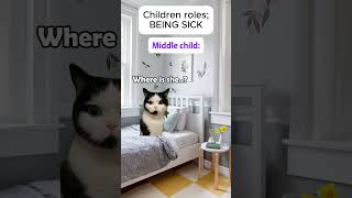Children Roles: BEING SICK | story telling | cat meme | shorts | cat lovers