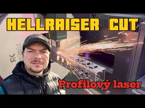 Řezání jeklu 70 × 70 × 3 mm s funkcí Wrap na laseru HELLRAISER CUT