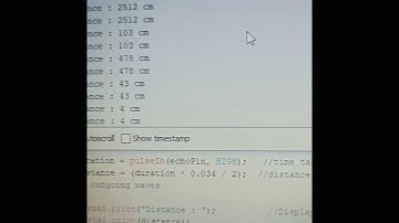 robotics ultra sound sensor using Arduino.