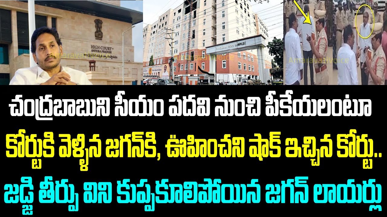 చంద్రబాబుని సీయం పదవి నుంచి పీకేయలంటూ కోర్టుకి వెళ్ళిన జగన్ కి, ఊహించని షాక్ ఇచ్చిన కోర్టు..