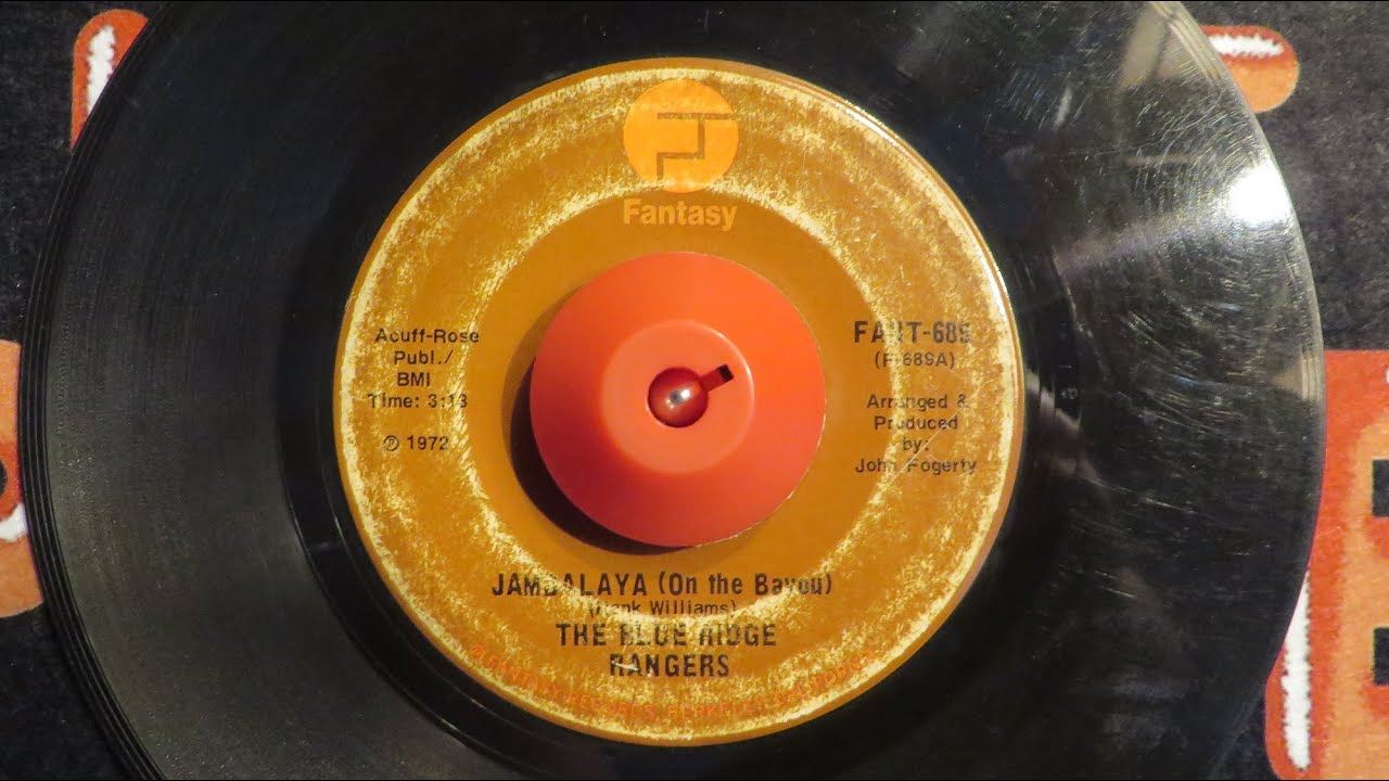 The Blue Ridge Rangers (John Fogerty) Jambalaya (On the Bayou) Mono Mix Vinyl 45 rpm