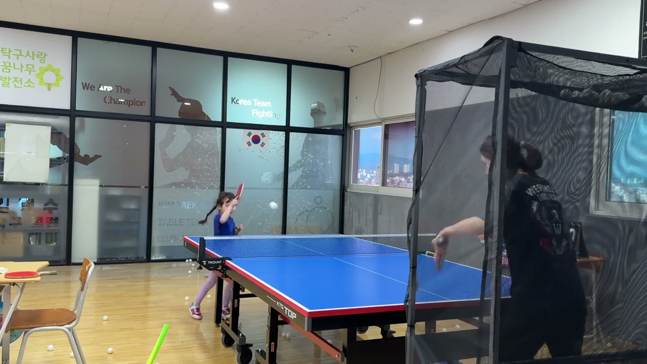 7세 수아의 탁구레슨 19번째#tabletennis #pingpong #탁구 #7세탁구