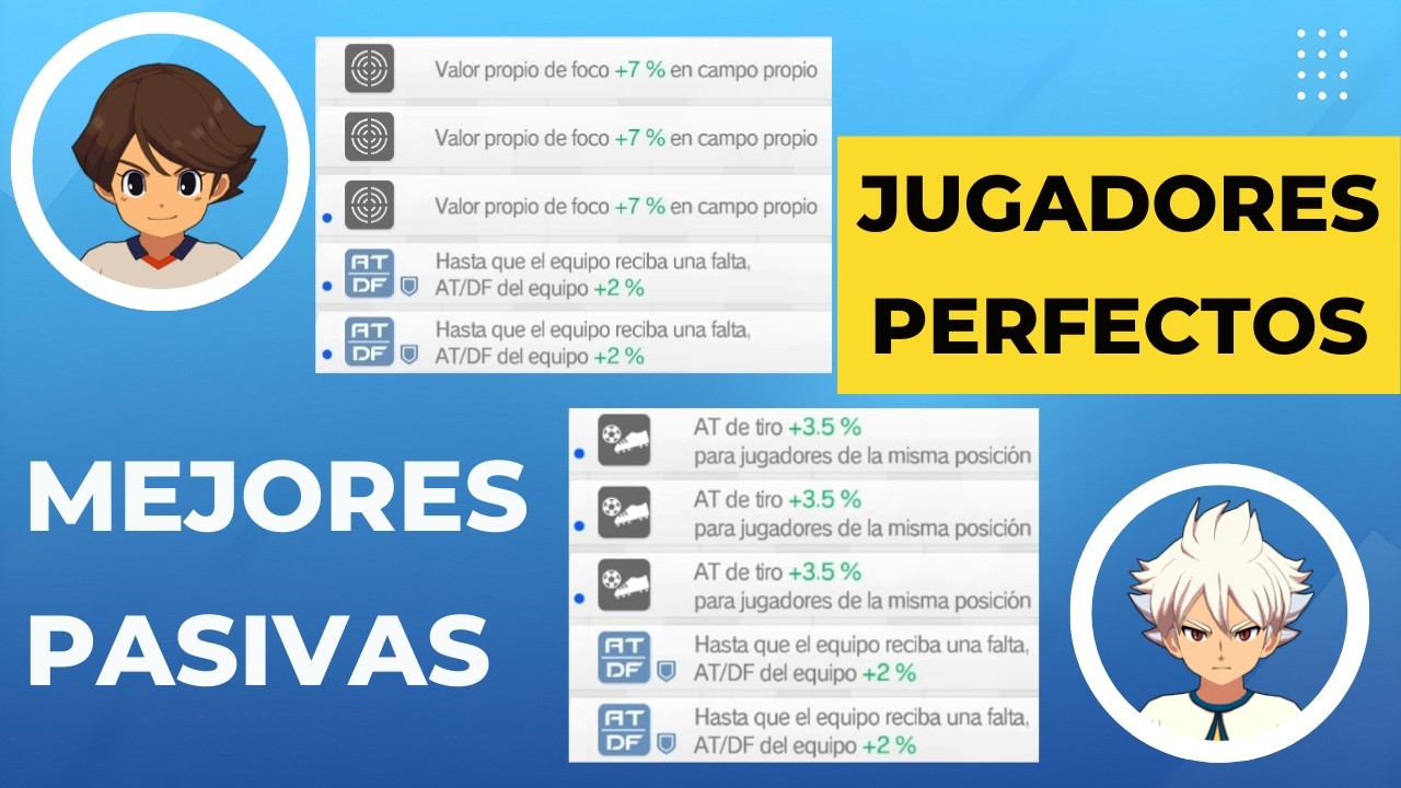 Las PASIVAS PERFECTAS para cada Posición 👑🔥 Haz tu Equipo IMPARABLE | Inazuma Eleven Victory Road