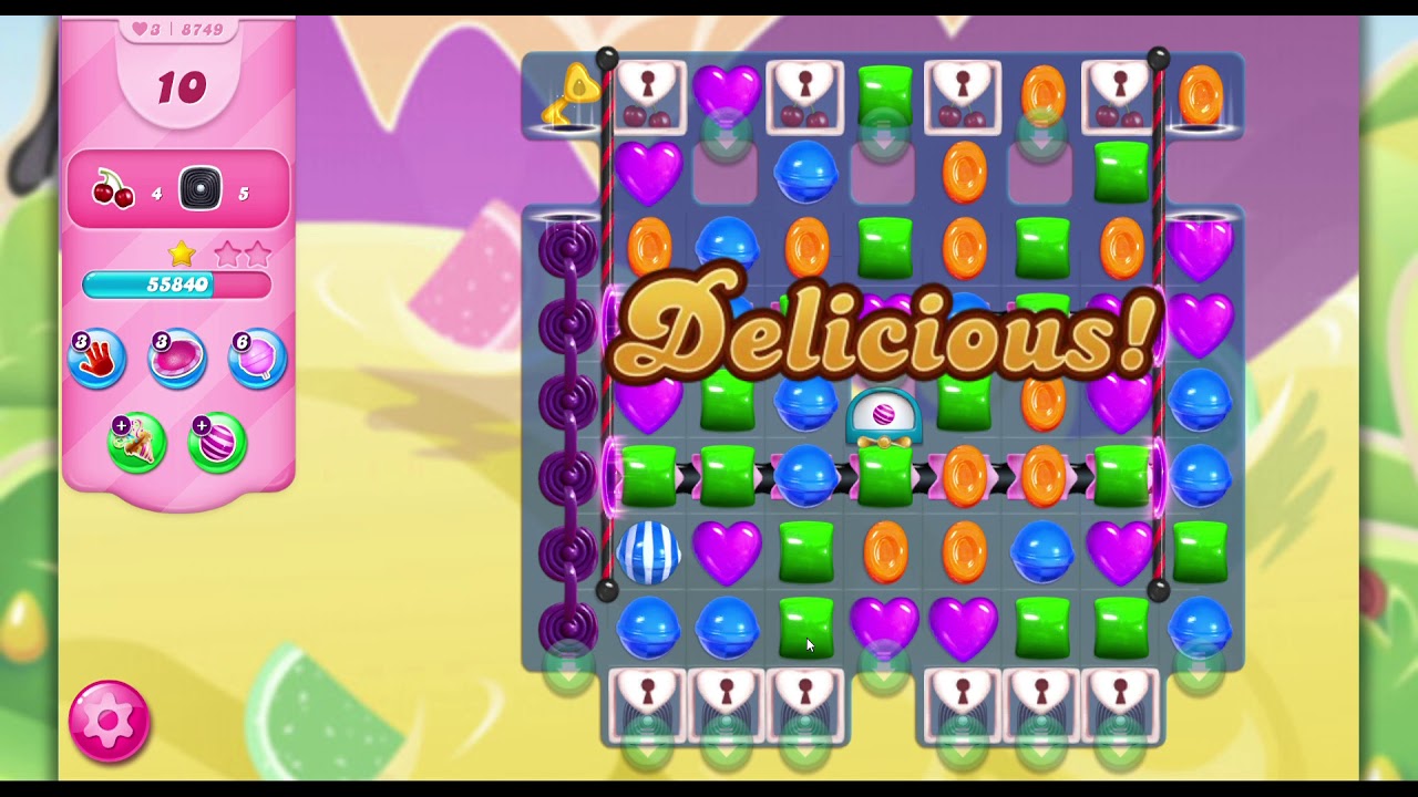 Candy Crush Saga Level 8749 - NO BOOSTERS