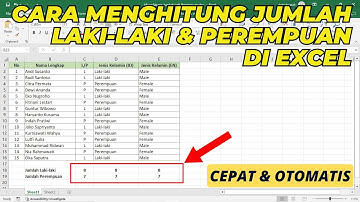 Cara Menghitung Jumlah Laki-Laki dan Perempuan di Excel | Tutorial Excel