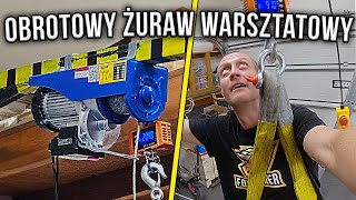 Zbudowałem obrotowy żuraw warsztatowy z wyciągarką i wyrwałem dziurę w ścianie xD - Fox Corner