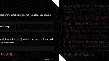 Extracting Unique TURBINE Values from a Data Frame in Python