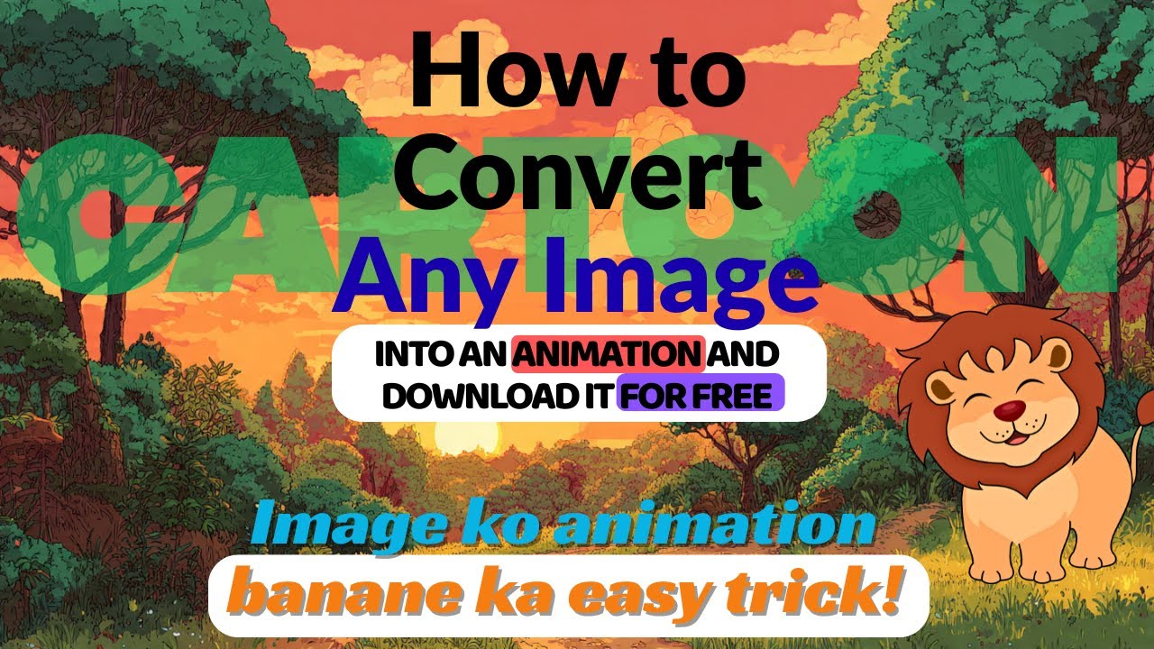 How to Convert Any Image into an Animation and Download it for Free | Best free backgrounds No Copy